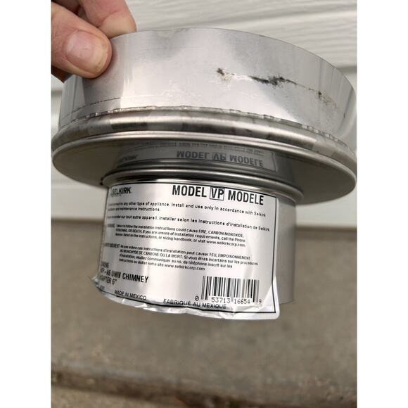 NEW SELKIRK CORP 244246 4VP A6 Chimney Adapter - Picture 3 of 5